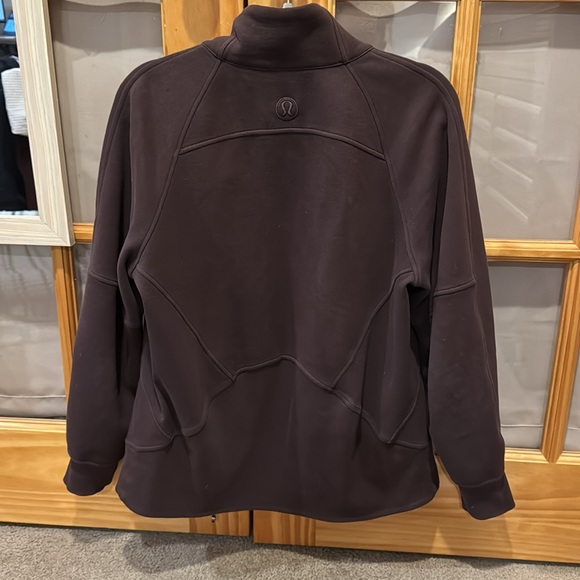 Scuba Oversized Funnel-Neck Full Zip Espresso XS/S - Picture 2 of 8